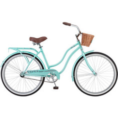 Велосипед Schwinn Talula (2019), корзинка, багажник, колёса 26, цвет мятный