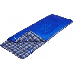 Спальный мешок Jungle Camp Cosmic Comfort JR, с фланелью, с подголовником, цвет синий