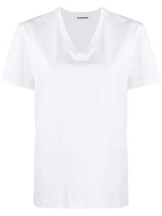 Jil Sander футболка с V-образным вырезом