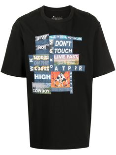 Moose Knuckles рубашка свободного кроя в технике пэчворк