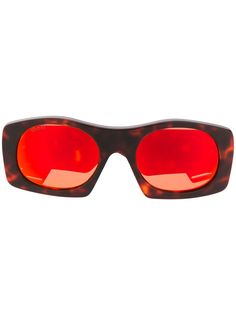 Gucci Eyewear массивные солнцезащитные очки