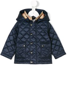 Burberry Kids пуховик с капюшоном