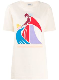 LANVIN футболка с принтом Mother and Child