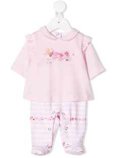 Lapin House комбинезон с цветочным принтом и бантом