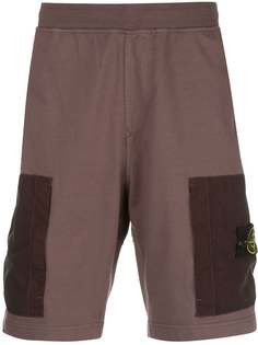 Stone Island шорты в технике пэчворк