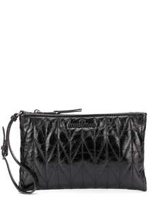 Miu Miu стеганый клатч с узором шеврон