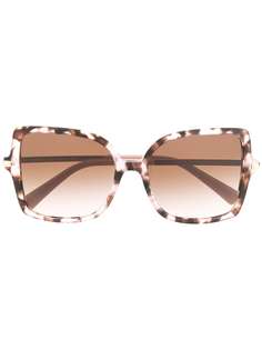 Valentino Eyewear солнцезащитные очки в массивной квадратной оправе
