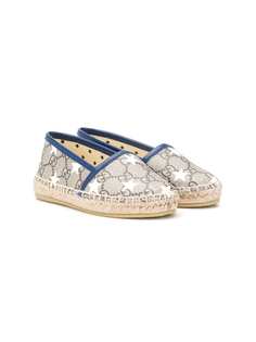 Gucci Kids эспадрильи с принтом