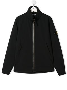 Stone Island Junior легкая куртка с высоким воротником