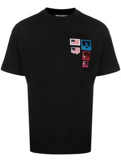 Palm Angels футболка с нашивками