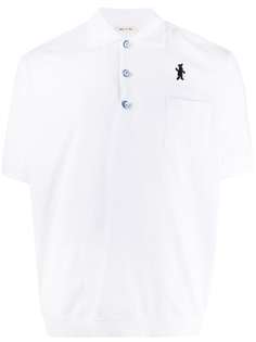 Marni рубашка-поло с нашивкой-логотипом