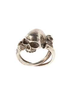 WERKSTATT:MÜNCHEN кольцо в виде перекрещенных костей с черепом