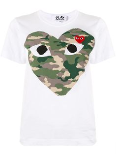 Comme Des Garçons Play футболка с круглым вырезом и логотипом