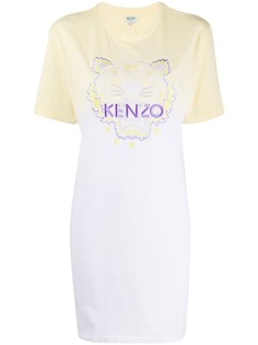 Kenzo платье-футболка Tiger с эффектом градиента