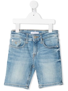Calvin Klein Kids джинсовые шорты с эффектом потертости
