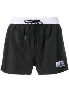 Diesel плавки-шорты с вышитым логотипом