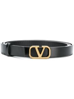 Valentino Garavani ремень с пряжкой-логотипом VLogo