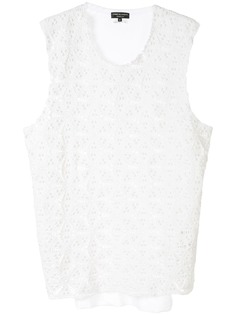 Comme Des Garçons Homme Plus жилет в технике кроше