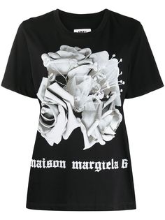 MM6 Maison Margiela футболка с принтом