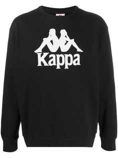 Kappa толстовка с круглым вырезом и логотипом