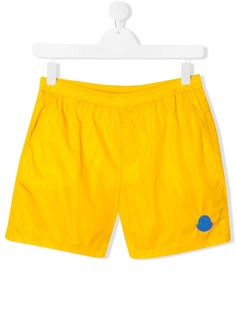 Moncler Kids плавки-шорты с нашивкой-логотипом