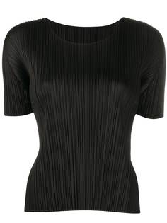 Pleats Please Issey Miyake футболка с короткими рукавами и плиссировкой