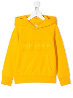 Woolrich Kids худи с карманом и нашивкой-логотипом