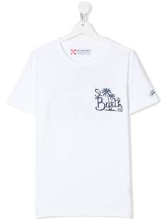 Mc2 Saint Barth Kids футболка с круглым вырезом и логотипом
