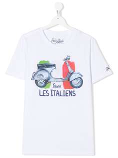 Mc2 Saint Barth Kids футболка с принтом Les Italiens