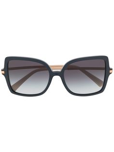 Valentino Eyewear солнцезащитные очки в массивной оправе