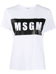 MSGM футболка с логотипом