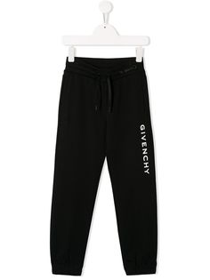 Givenchy Kids спортивные брюки с кулиской и логотипом