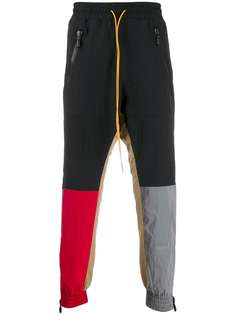 Rhude спортивные брюки в стиле колор-блок