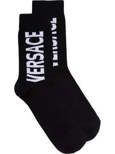 Versace носки с принтом логотипа
