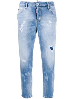 Dsquared2 джинсы Holes Hockney прямого кроя