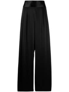 Tory Burch атласные брюки широкого кроя