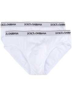Dolce & Gabbana комплект из двух трусов-брифов с логотипом