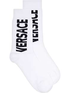 Versace носки с принтом логотипа