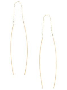 Niza Huang золотые серьги изогнутой формы