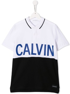 Calvin Klein Kids рубашка-поло с логотипом