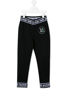 Balmain Kids спортивные брюки с логотипом