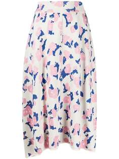 Christian Wijnants юбка миди с цветочной вышивкой