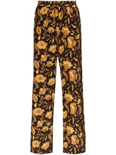 Matteau брюки с цветочным принтом