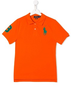 Ralph Lauren Kids рубашка-поло с вышивкой логотипа