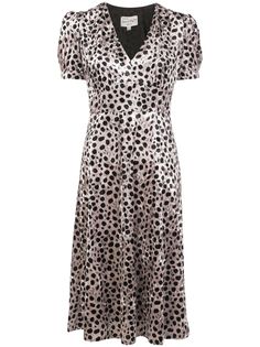 HVN платье Paula с леопардовым принтом