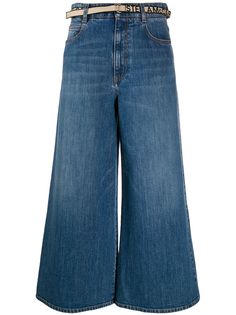 Stella McCartney укороченные джинсы широкого кроя