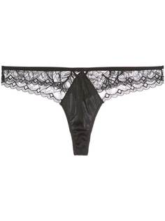 Fleur Du Mal кружевные трусы-стринги Gardenia