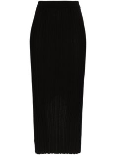 Helmut Lang юбка миди в рубчик