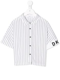 Dkny Kids полосатая рубашка свободного кроя