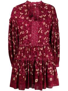 Ulla Johnson платье мини с цветочным принтом
